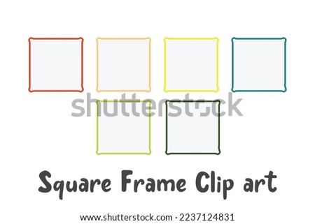 Square Frame Clip art, Banners Digital illustrations PNG, ribbons tag label Clipart, Planner Stickers Commercial Use
