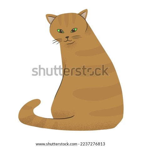 cartoon cat clip art illustration 