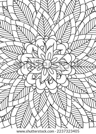 Mandalas Coloring Pages Adult And Kids Vector art.