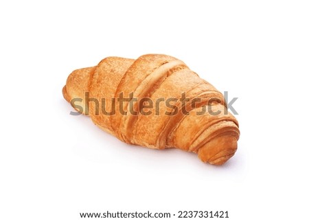 Beautiful croissant on a white background Royalty-Free Stock Photo #2237331421