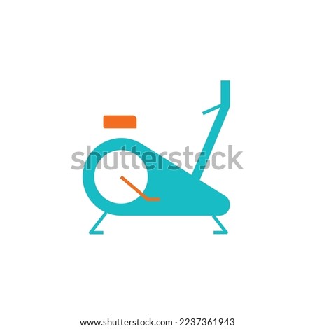gym stationary bike vector icon workout health and fitness