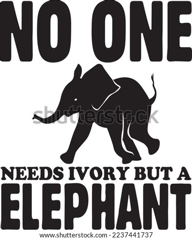 Elephant  T-Shirt Design Bundle, Typography T-Shirt Design