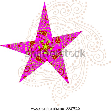Graphic Pink Star Texture