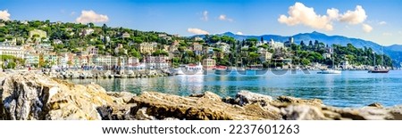 old town and port of Santa Margherita Ligure in italy - photo