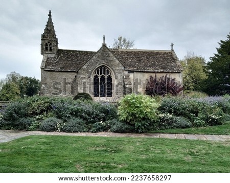 View of an old church in the countryside Royalty-Free Stock Photo #2237658297