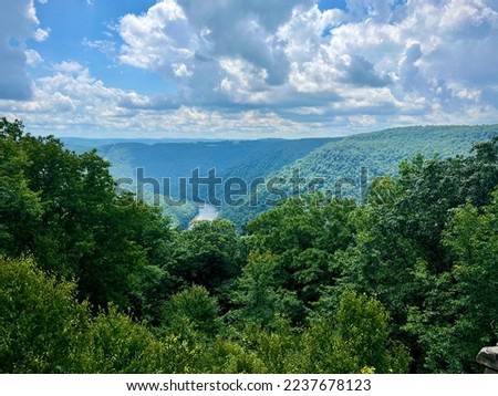 Shot of the mountains from Cooper's Rock State Part outside Morgantown, WV