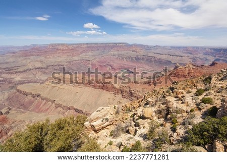 View of the nature and landscape of the Grand Canyon