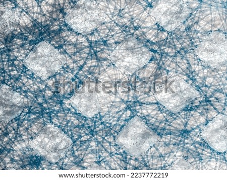 Micro photography of a surgical mask under the microscope showing its microstructure  - optical microscope x32 magnification Royalty-Free Stock Photo #2237772219