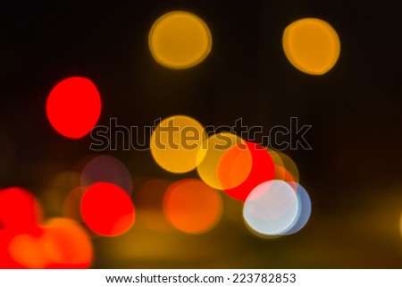 Multicolored defocused lights background
