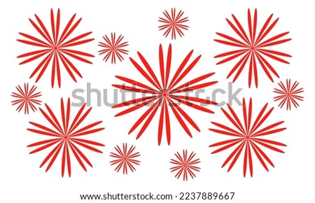 Illustration design vector of Red flower, Fit for wallpaper, backdrop, background, clip art, wrapping paper, etc.