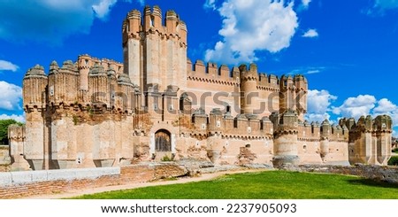 Castillo de Coca, Coca Castle, is a fortification constructed in the 15th century. Coca, Segovia, Castilla y León, Spain, Europe Royalty-Free Stock Photo #2237905093