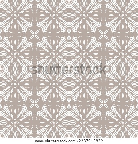 Classic seamless vector pattern. Damask orient ornament. Classic vintage background. Orient pattern for fabric, wallpapers and packaging