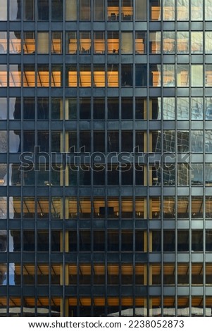 Repetitive grid facade of the Seagram building in Manhattan, New York, USA Royalty-Free Stock Photo #2238052873