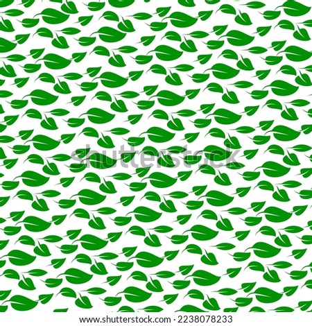 Vector Minimalist Leaf Green Background with White Background 