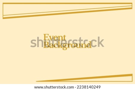 Simple vintage abstract background with line art frame. Tan and gold colored background for event, backdrop, industry, and webinar.