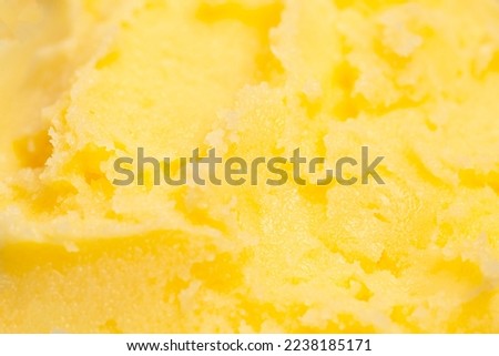Homemade melted ghee clarified butter close up macro food background. Royalty-Free Stock Photo #2238185171