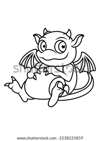 DRAGON COLORING PAGE FOR KIDS
