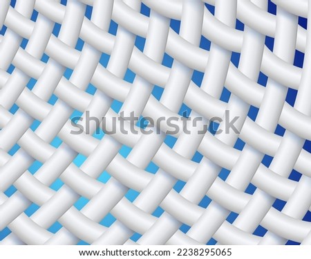 Close-up view of white fabric fibers for advertising for washing powder, stain remover or liquid laundry detergen. Realistic vector file. Royalty-Free Stock Photo #2238295065