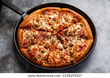 Pizza lovers paradise in Pizza Hut Royalty-Free Stock Photo #2238295837