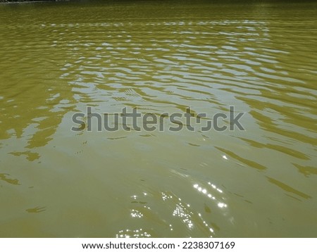 Wavy surface of water in a lake on a hot day (macro, angle, texture).
