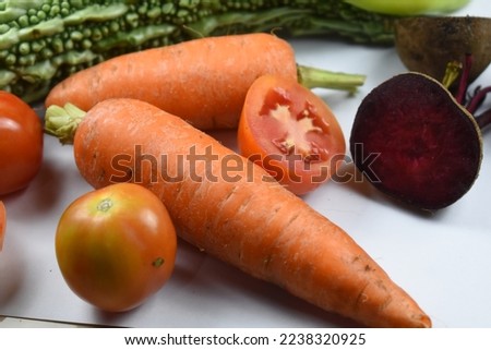 A wide variety of colorful fresh vegetables