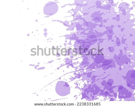 Vector Brush Stroke. Abstract Fluid Splash. Violet Purple Isolated Splash on White Backdrop. Watercolor Textured Background.  Sale Banner Brushstroke. Gradient Paintbrush.