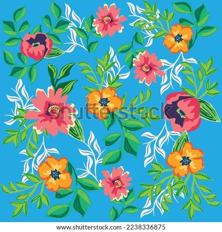 elegant flower seamless pattern vector 