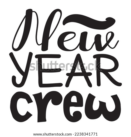 Happy New Year T-Shirt Design, Vector File.