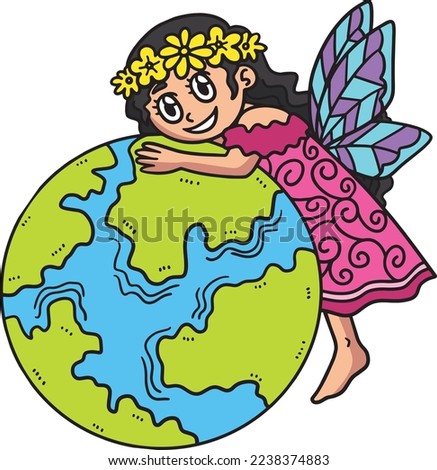 Earth Day Mother Nature Cartoon Clipart 