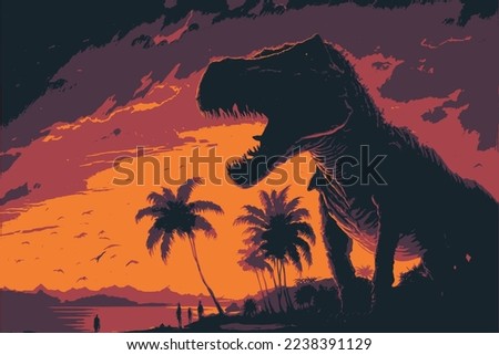vector Illustration of a dinosaur