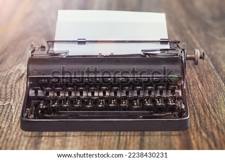 A vintage retro typewriter for writing on desk