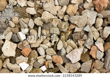 Various Pebble stones texture as background texture