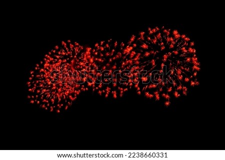 Colorful Fireworks Celebration, New Year Celebration Fireworks And The Black Sky Background, backdrop to celebrate the festival, Christmas, New year and any events.