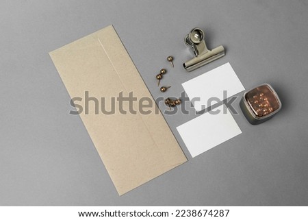 Corporate identity stationery mock up isolated on modern style background with business cards Mock up for branding identity