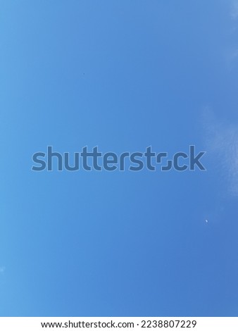 Sunny weather white clouds blue sky in Central Java, Indonesia, December. Royalty-Free Stock Photo #2238807229