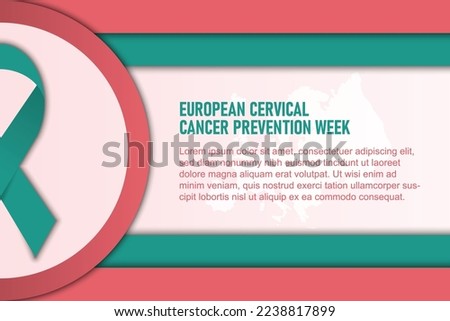 European Cervical Cancer Prevention Week background. Vector illustration design.