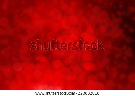Bright red defocused lights background with bokeh lights