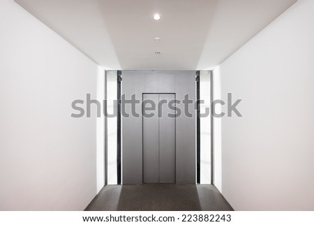 modern elevator door - nice background