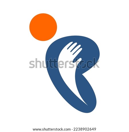 Butterfly People Logo Vector Illustration Icon in white background isolated