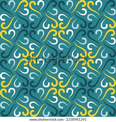 Seamless swirl pattern for prints, textile, web, advertising and any design projects. Simple and elegant traditional ornament will decorate any surface or thing and make it attractive. 