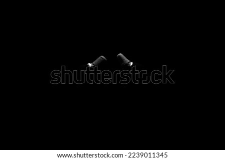 images of the dervish ritual on a black background Royalty-Free Stock Photo #2239011345