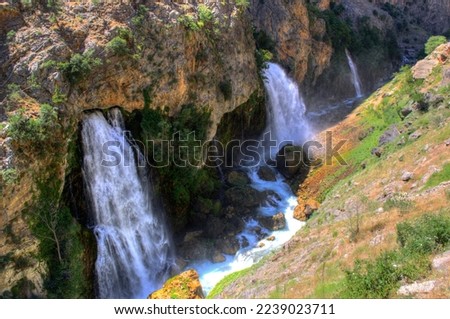 Kapuzbası waterfall of Toros Mountains of Turkey
