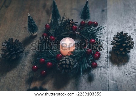 Christmas decorations for holiday celebration. 