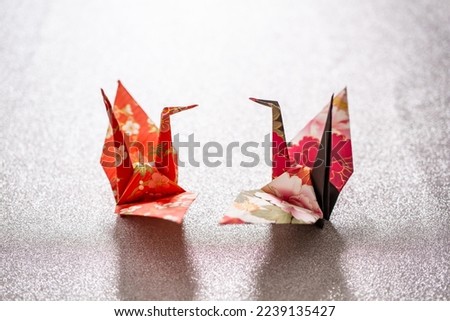 
Origami cranes. It is Japanese traditional culture.