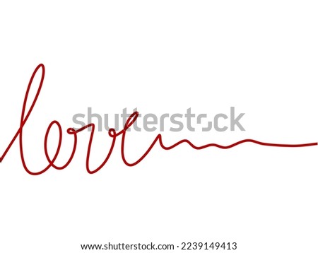 Valentine Heart Line Art Illustration