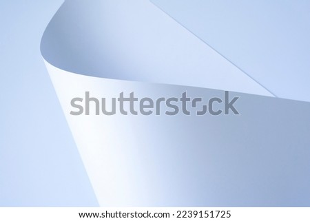 Cold color paper sheet for text material as a background.