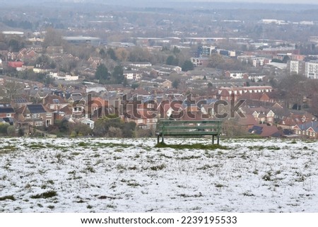 Picture of Surrey countryside UK. Winter in countryside UK.