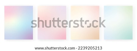 Gradient backgrounds vector set in pastel colors. Gradient wallpapers Colorful vector backgrounds for covers, wallpapers, social media stories, banners, business cards, branding design projects screen Royalty-Free Stock Photo #2239205213