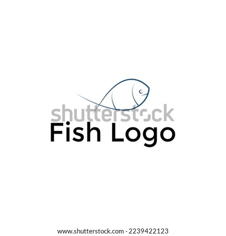 fish logo vector design template