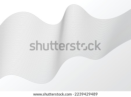 Abstract line pattern design deocorative artwork. Simple design for wavy movement template. illustration 